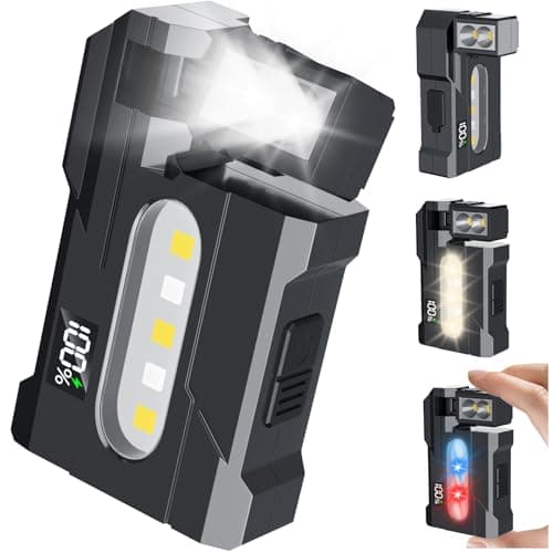 HJKLIUT G5 400-Lumen Rechargeable EDC Flashlight w/ 180° Rotatable Magnet & 3 Modes (Black) $8.99 + Free Shipping w/ Prime or on $35+