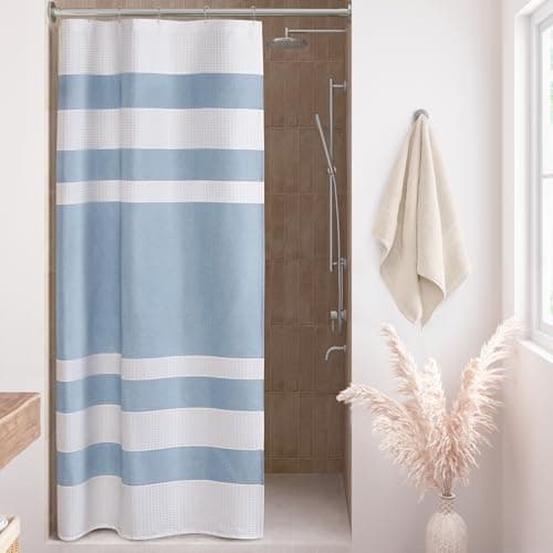 Madison Park Shower Curtain Sp...r Bathroom, Stall 36x72'' Blue