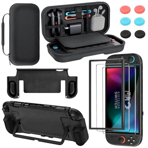 Haikun High-end Quality Upgrade Large Capacity Travel Carrying switch 2 case for Nintendo Switch 2 Accessories and Console 2025, with switch 2 Grip Protective Case Cover and Joycon Thumb Grip