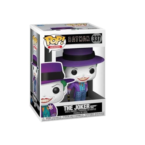Funko Pop Heroes: Batman 1989-The Joker with Hat - (Styles May Vary) - DC Comics - Collectable Vinyl Figure - Gift Idea - Official Merchandise - Toys for Kids & Adults - Superheroes Fans