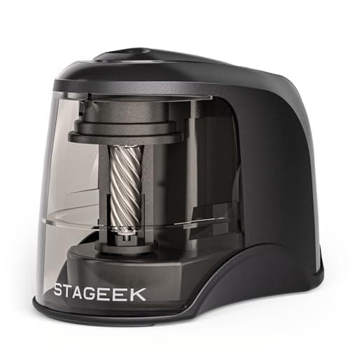 STAGEEK USB or Battery Powered Electric Pencil Sharpener (Blue or Black) $7.79 + Free Shipping w/ Prime or on $35+