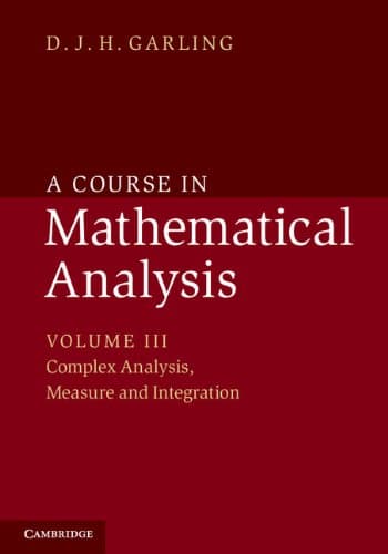 A Course in Mathematical Analy...matical Analysis 3 Volume Set)