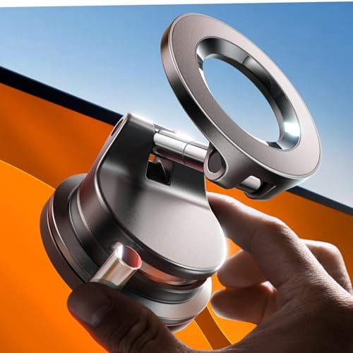 LISEN MagSafe Magnetic Adjustable Suction Cup Phone Mount $10 + Free Shipping w/ Prime or on $35+