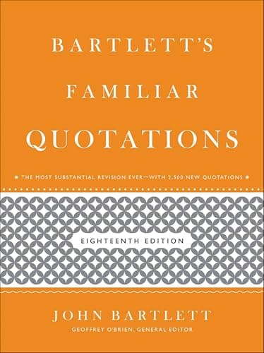 Bartlett's Familiar Quotations