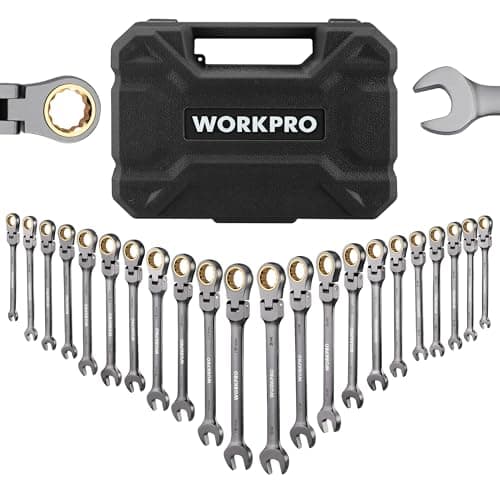 22-Pc WORKPRO SAE / Metric 72-Teeth Flex-Head Ratcheting Wrench Set $59.50 + Free S&H