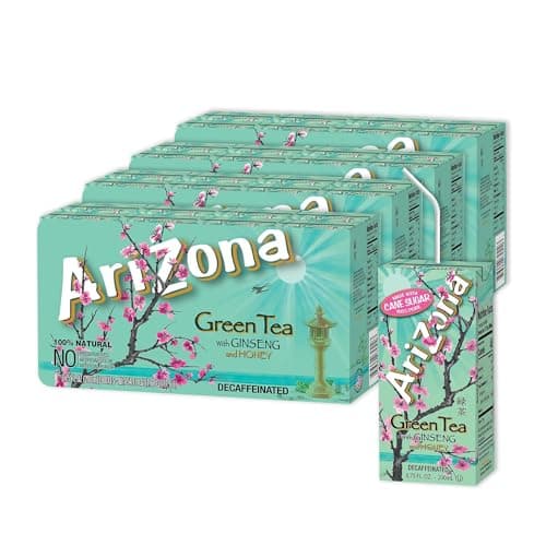 Arizona Green Tea with Ginseng...ra Box, 6.75 Fl Oz, Pack of 32