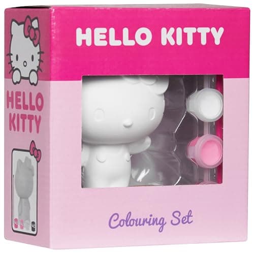 Hello Kitty Paint Your Own Plaster Figure Set - $10.10