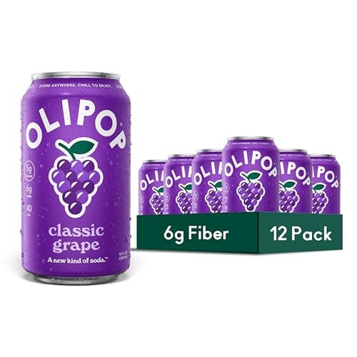 [Prime] 12-Pack 12-Oz OLIPOP Classic Grape Prebiotic Soda $13.79 w/ S&S + Free Shipping