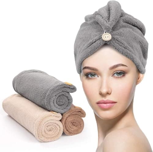 Microfiber Hair Towels 3-Pack Only $5 on Amazon (Reg. $10)