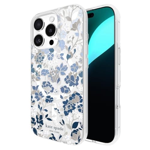 kate spade new york iPhone 16 ...one Case - Flowerbed Blue Gems