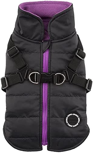 Puppia Authentic Mountaineer II Winter Vest, Medium, Black