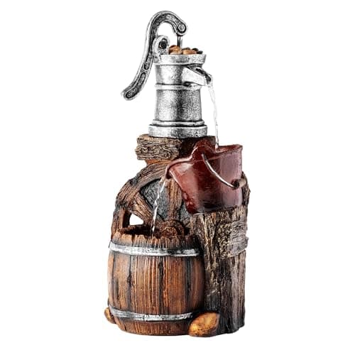 Alpine Corporation 24" Tall Ou...gn, Garden Decor, Rustic Brown