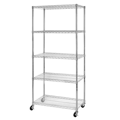 Seville Classics UltraDurable ...5-Tier Shelving, 36" W x 18" D