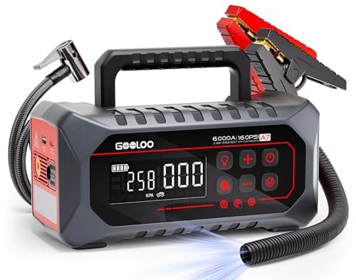 Gooloo A7 6,000A 160-PSI Jump Starter and Air Compressor for $108 w/ Prime  + free shipping