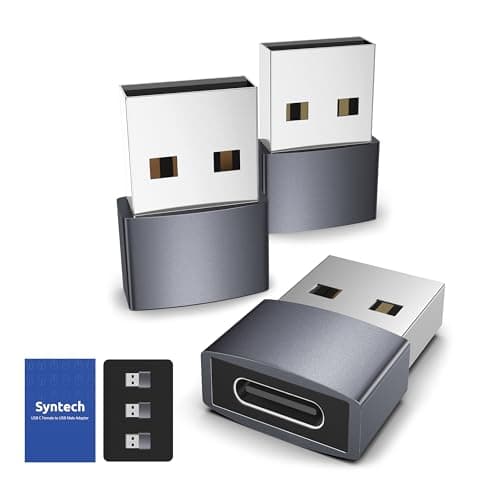 Syntech USB C Female to USB Male Adapter 3-Pack for $6 + free shipping w/ Prime