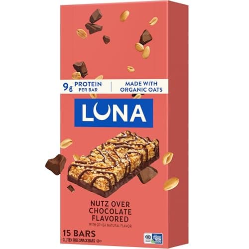 15-Count LUNA Protein Snack Bars (Nutz Over Chocolate) $10.72 w/ S&S + Free Shipping w/ Prime or on $35+