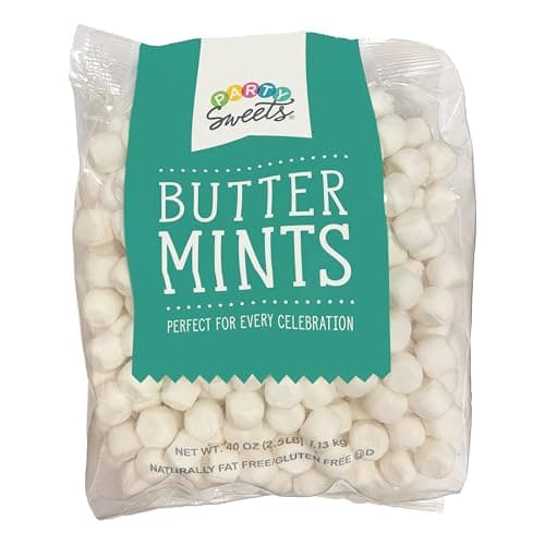 Party Sweets White Buttermints... pieces from Hospitality Mints