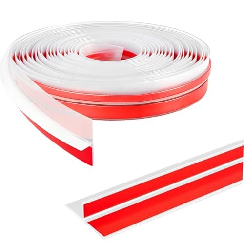 20Ft T-Shaped Silicone Seal Strip Weather Stripping Door Seal for Door Frame, Exterior Door Weather Stripping Door Insulation Strip, Front Door Weather Stripping Door Draft Seal for Energy Saving