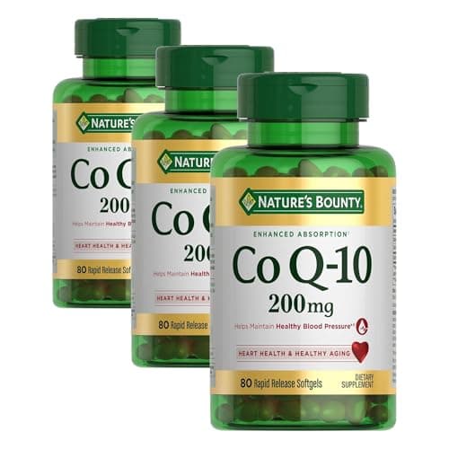 Nature's Bounty CoQ10, Support... Release Softgels, (Pack of 2)