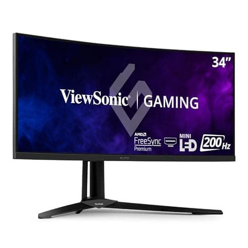 ViewSonic XG341C-2K 34 Inch 14... LED, HDMI 2.1, USB C, HDR1400