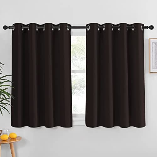 NICETOWN Blackout Curtain Pane...es by 54 inches, Toffee Brown)