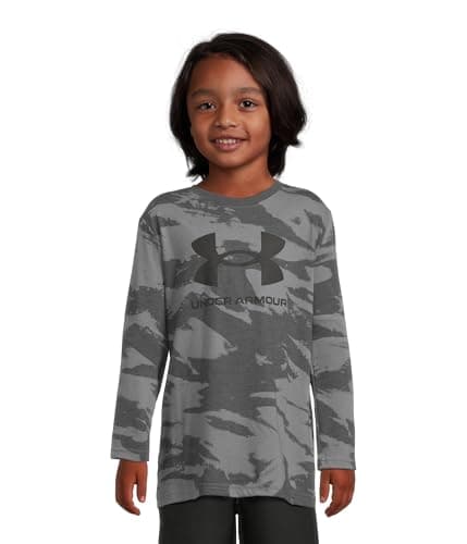 Under Armour Boy's Brushed Camo Tee (Big Kid) Castlerock XL (18-20 Big Kid)
