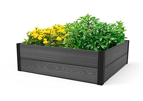 Keter 48" x 48" Wood Look Raised Garden Bed for $47 + free shipping