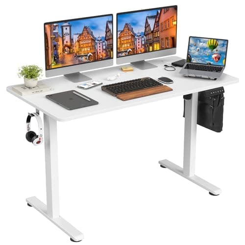 STARY Electric Standing Desk A... Office Desk with Splice Board