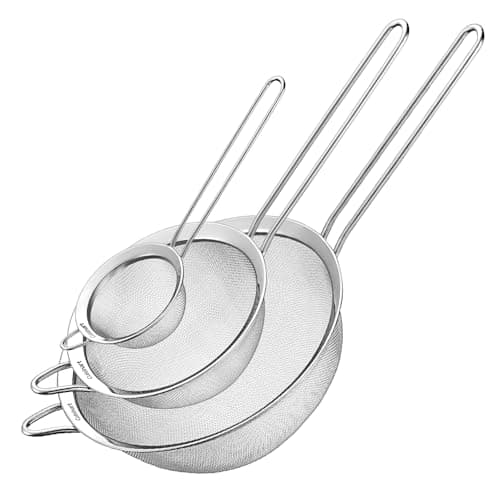 3-Pc Cuisinart Stainless Steel Mesh Strainers Set $5.60