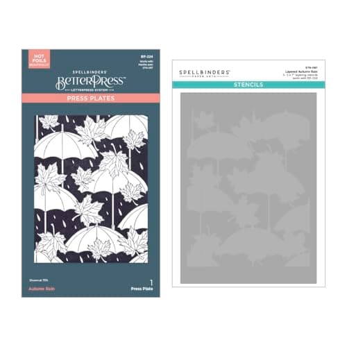 Spellbinders BD-0897 Autumn Ra... The Falling Leaves Collection