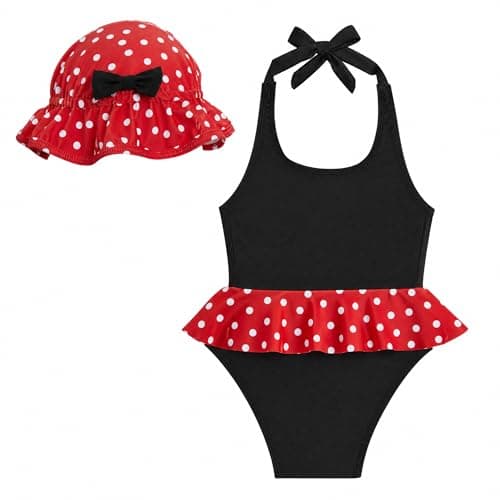 Baby & Toddler Girls Swimsuit w/ Matching Hat Under $8 on Amazon (Reg. $15)