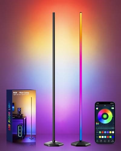 Amazon US - 49% OFF - Smart Color Changing Corner LED RGB Floor Lamp (2-pack!) .5
