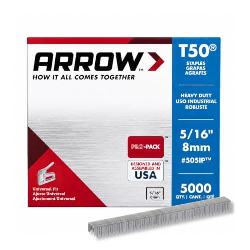Arrow Fastener 505IP Heavy Dut...th, 5000-Pack, Made in the USA