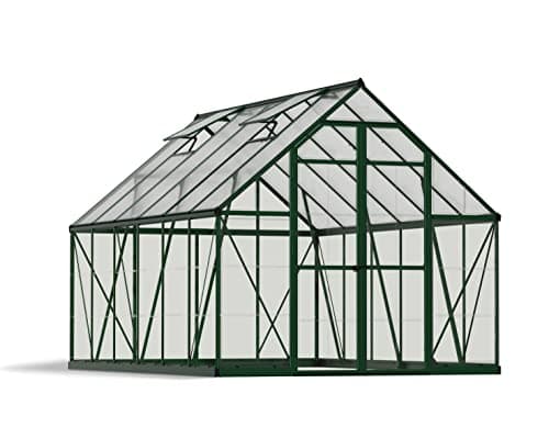 Palram - Canopia Balance 8' x ...ate Aluminum Greenhouse, Green