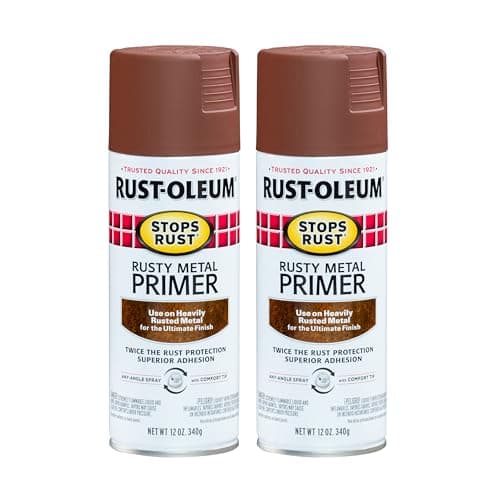 $11.64 | 2-Pack 12-Oz Rust-Oleum 7769830 Stops Rust Rusty Metal primer Spray (Flat Brown) at Amazon