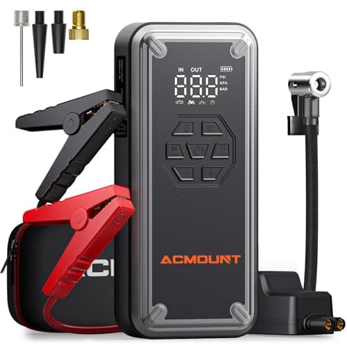 [Prime] Acmount 5000A 12V 26800mAh Battery Jump Starter w/ 150PSI Air Compressor (Silver) $36.99 + Free Shipping