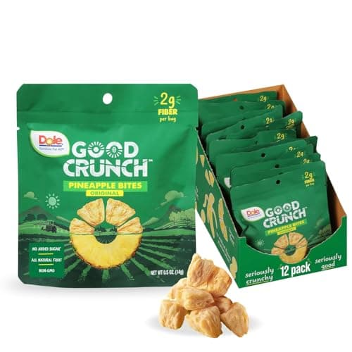 Dole Good Crunch Pineapple Dri... Snack, 0.5 Ounce (Pack of 12)