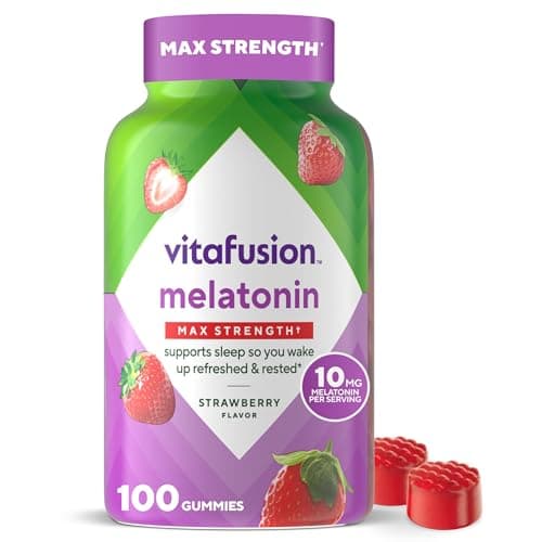 [Prime] 100-Count Vitafusion Max Strength 10mg Melatonin Gummies (Strawberry) $5.80 w/ S&S + Free Shipping