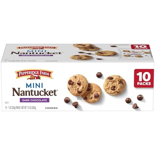 10-Pack 1-Oz Pepperidge Farm Dark Chocolate Chip Cookies (Nantucket Mini) $5.08 w/ S&S + Free Shipping w/ Prime or on $35+