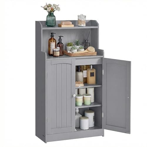 VASAGLE Bathroom Storage Cabin...ng Room, Dove Gray BBC770GD01S