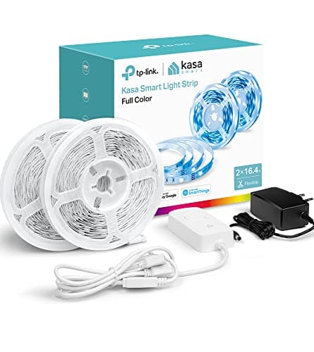 $24.99 | Kasa Smart LED Light Strip, RGB, 32.8ft(2 Rolls of 16.4ft.) at Amazon