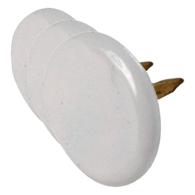 The Hillman Group 532446 Thumb Tacks, White, 120-Pack