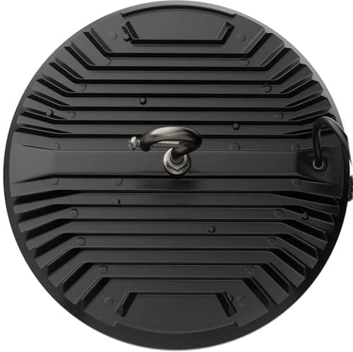EdisonPar LED High Bay Light ECO 200W x1, 13' UFO Ceiling Lighting Fixture w/Plug for Garage Shop Warehouse Workshop, 5000k 22500lm Non-Dimmable IP65 (Count of 1 Black)