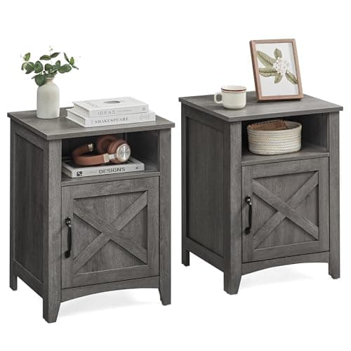 VASAGLE LIRY Collection - Farm...Bedroom, Misty Gray ULET809G68