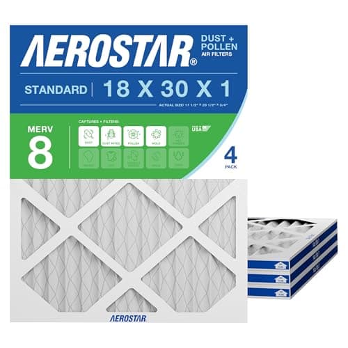 Aerostar 18x30x1 MERV 8 Pleate...ize: 17 1/2" x 19 1/2" x 3/4")