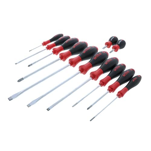 Wiha 30297 12-Piece Slotted and Phillips Screwdriver Set with Soft Finish Handles $66
