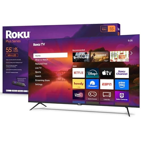 Roku 55" Plus Series 4K Mini-LED QLED Smart TV w/ Enhanced Voice Remote $369.99 + Free Shipping