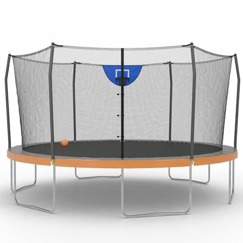 Skywalker Trampolines 15 Foot ...closure-Basketball-Gray/Orange