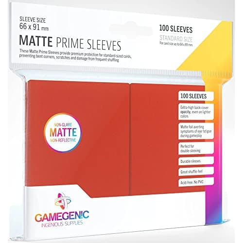 Gamegenic 100 Pack 66 x 91 mm ...e Matte Prime Sleeves (GG1027)