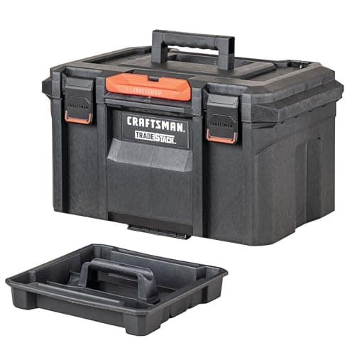 CRAFTSMAN TRADESTACK Tool Box,... Lockable, 21 Inch (CMST21430)